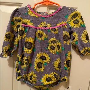 6-12m Simply Southern Sunflower Romper